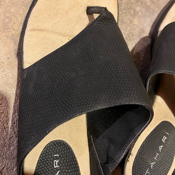 Tahari Black Heeled Sandals - Picture 1 of 5